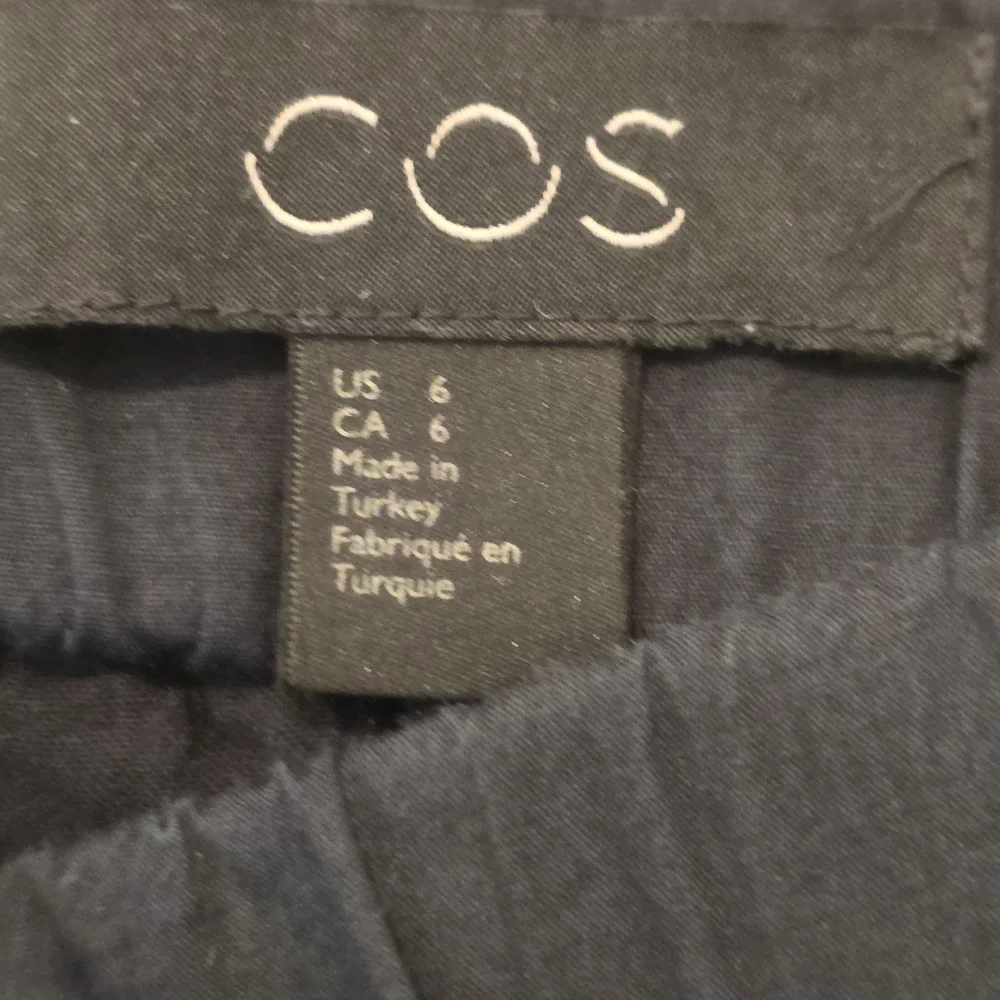 COS Womens Maxi Skirt Navy Blue‎ With Pockets Size 6 Preppy